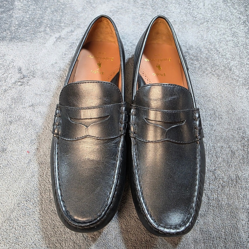 Polo Ralph Lauren Loafers Mens 10.5 D Reynold Leather Penny Loafer Preppy